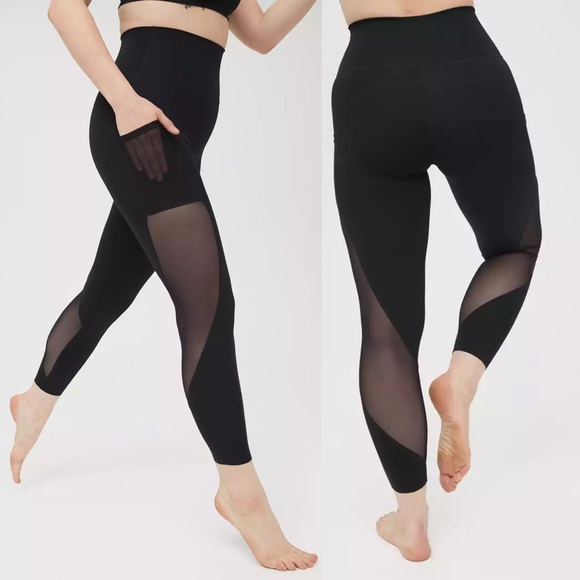 aerie Pants - OFFLINE By Aerie Goals High Waisted Pocket 7/8 Legging Sz L